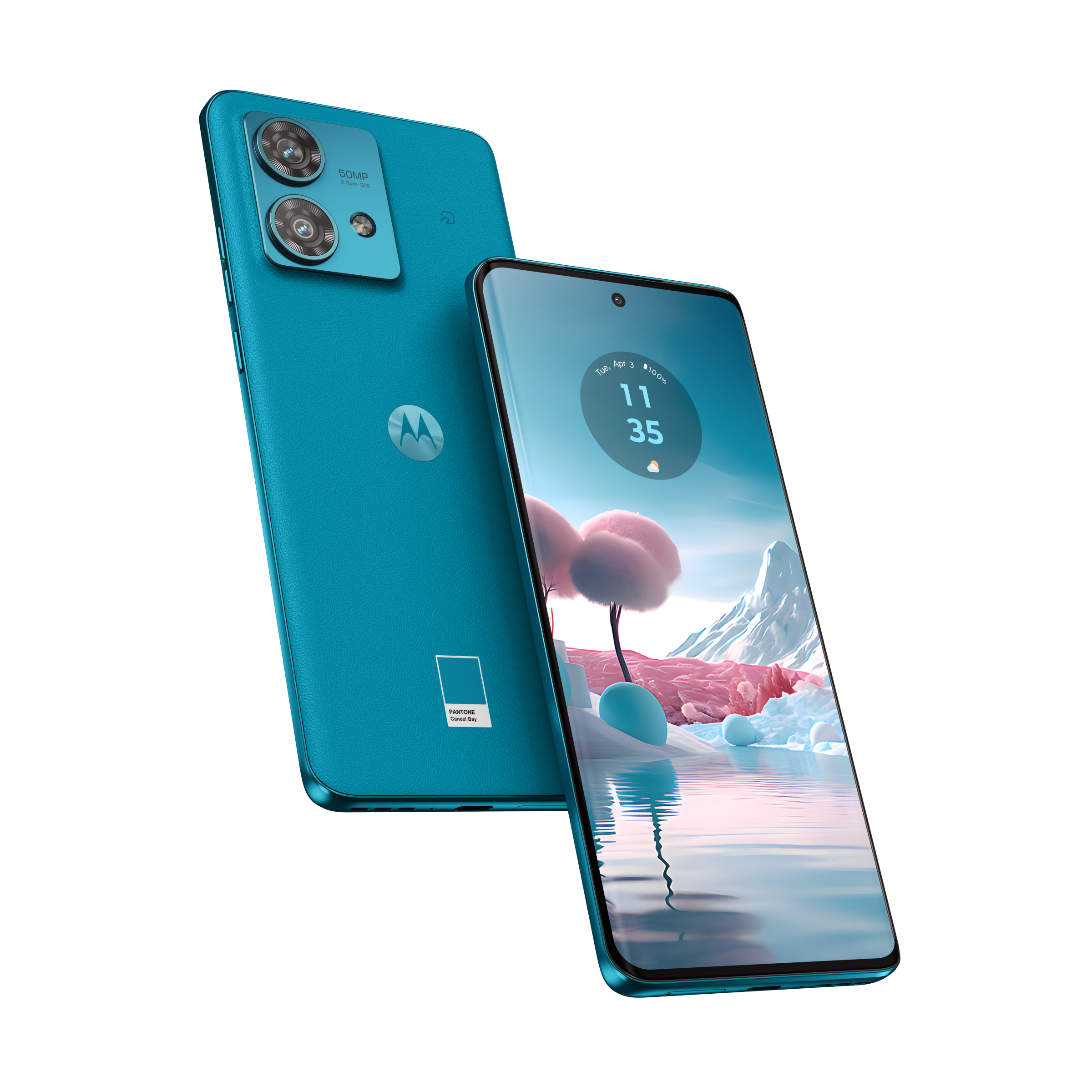 motorola edge 40 neo カリビアンブルー公式製品外観